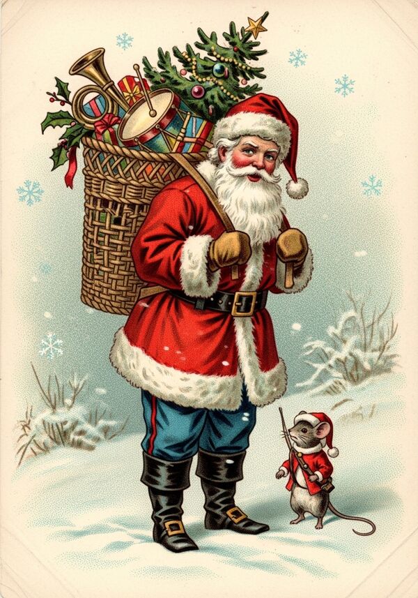 eine kleine weihnachtsmaus