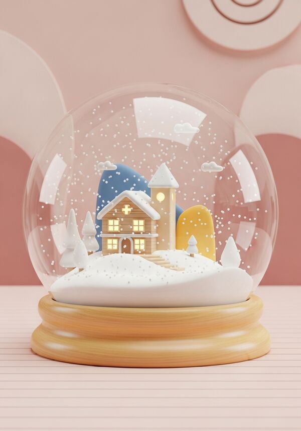 Schweizer Chalet im Winter