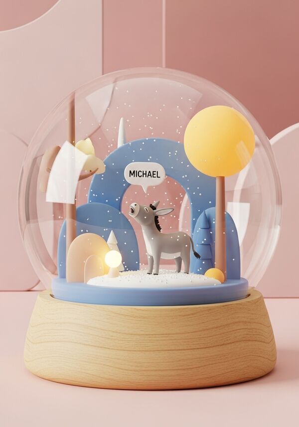 es sollte ein Esel drauf sein der den Namen Michael raus ruft. im Wald