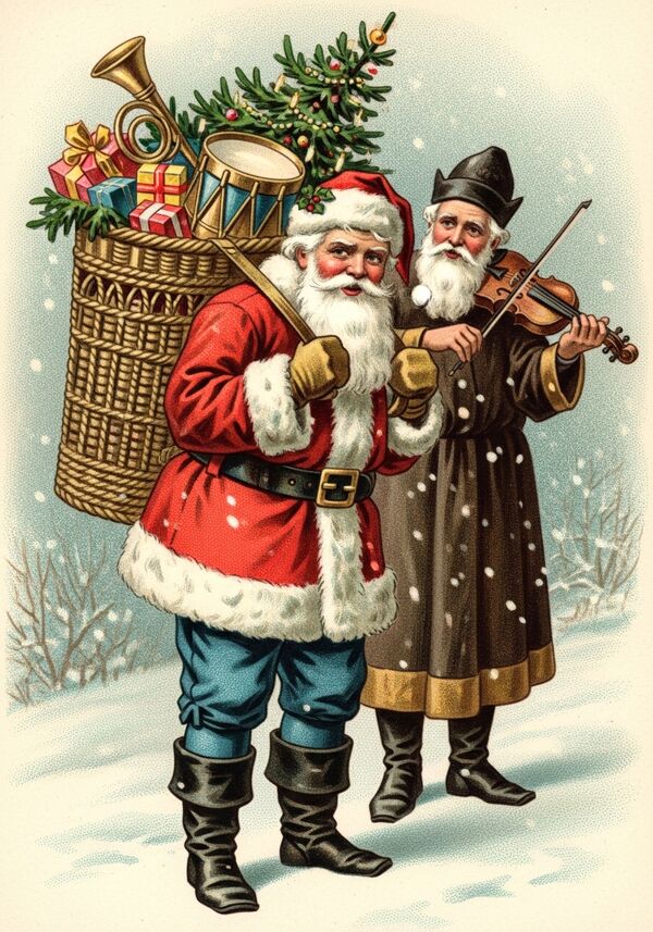 Nikolaus spielt Geige